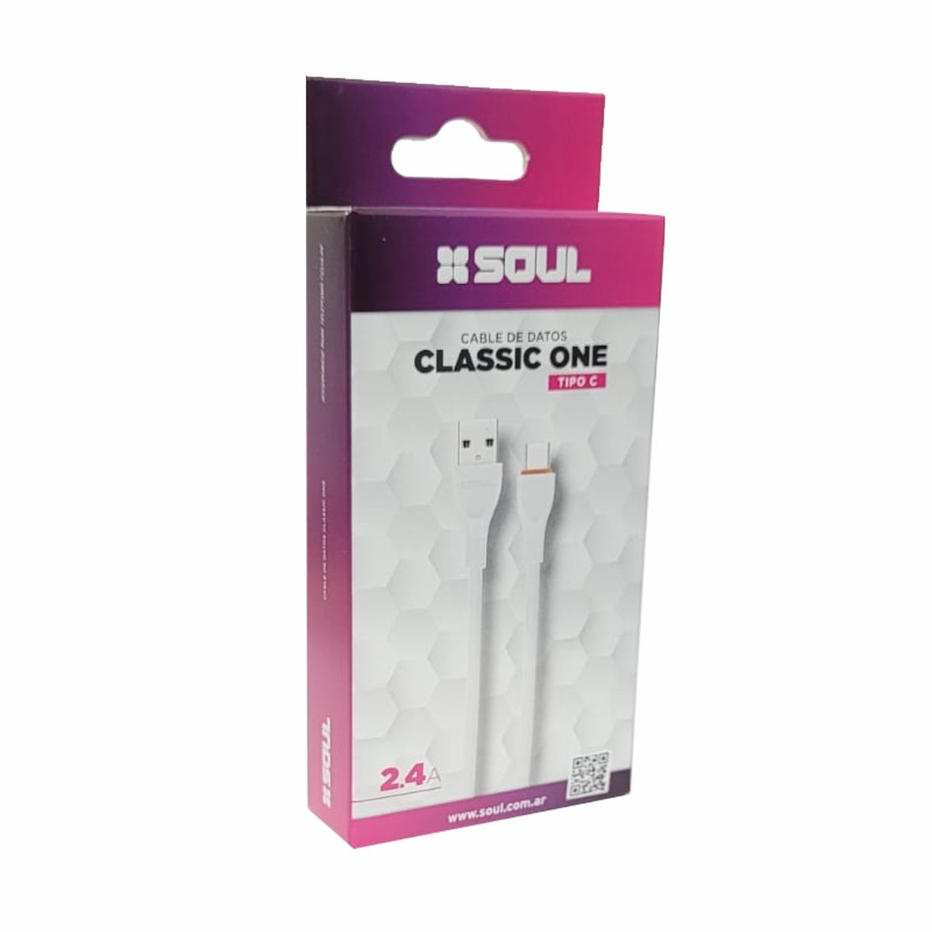 CABLE DE DATOS SOUL CLASSIC ONE USB-ONET TIPO C 1M