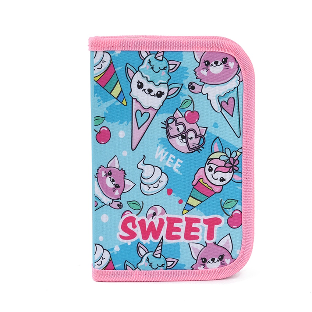 CARTUCHERA CON ÚTILES TRENDY 52589 DULCES ROSA SIMPLE