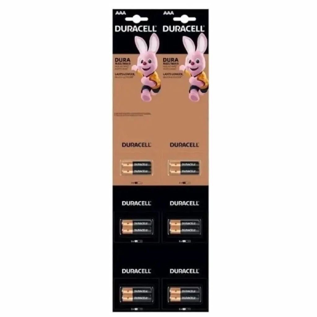 PILA DURACELL AAA ALCALINA BP12 TIRA 6x2
