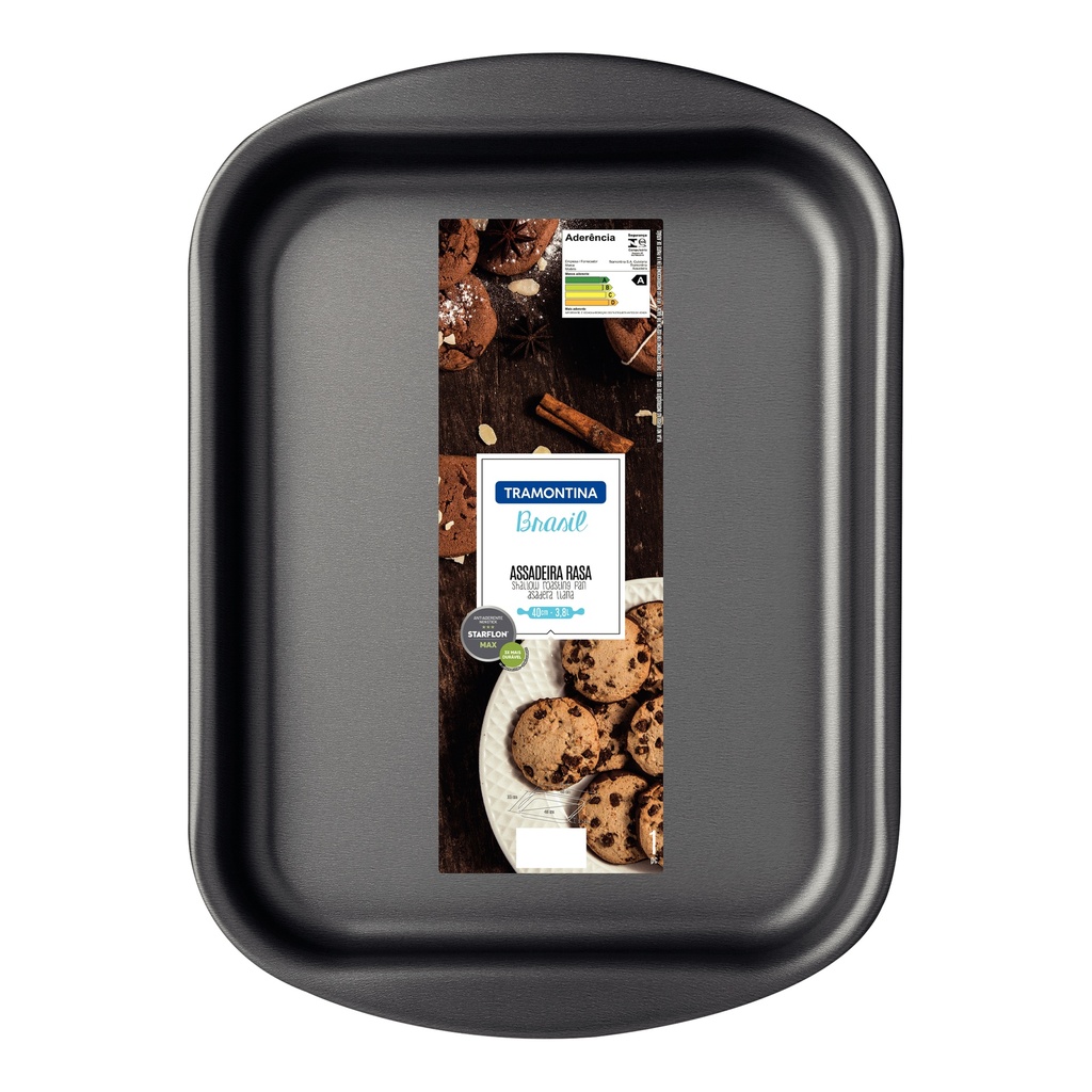 ASADERA TRAMONTINA 20053/040 RECTANGULAR BRASIL 40 CM