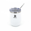 MATE DISCOVERY 18497 350ML BLANCO CON BOMBILLA