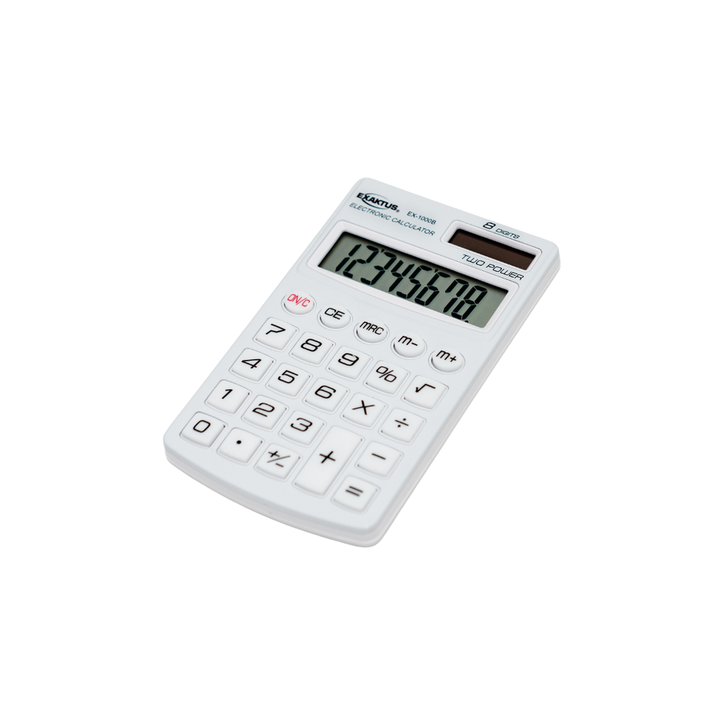 CALCULADORA EXAKTUS EX-1000 BLANCO