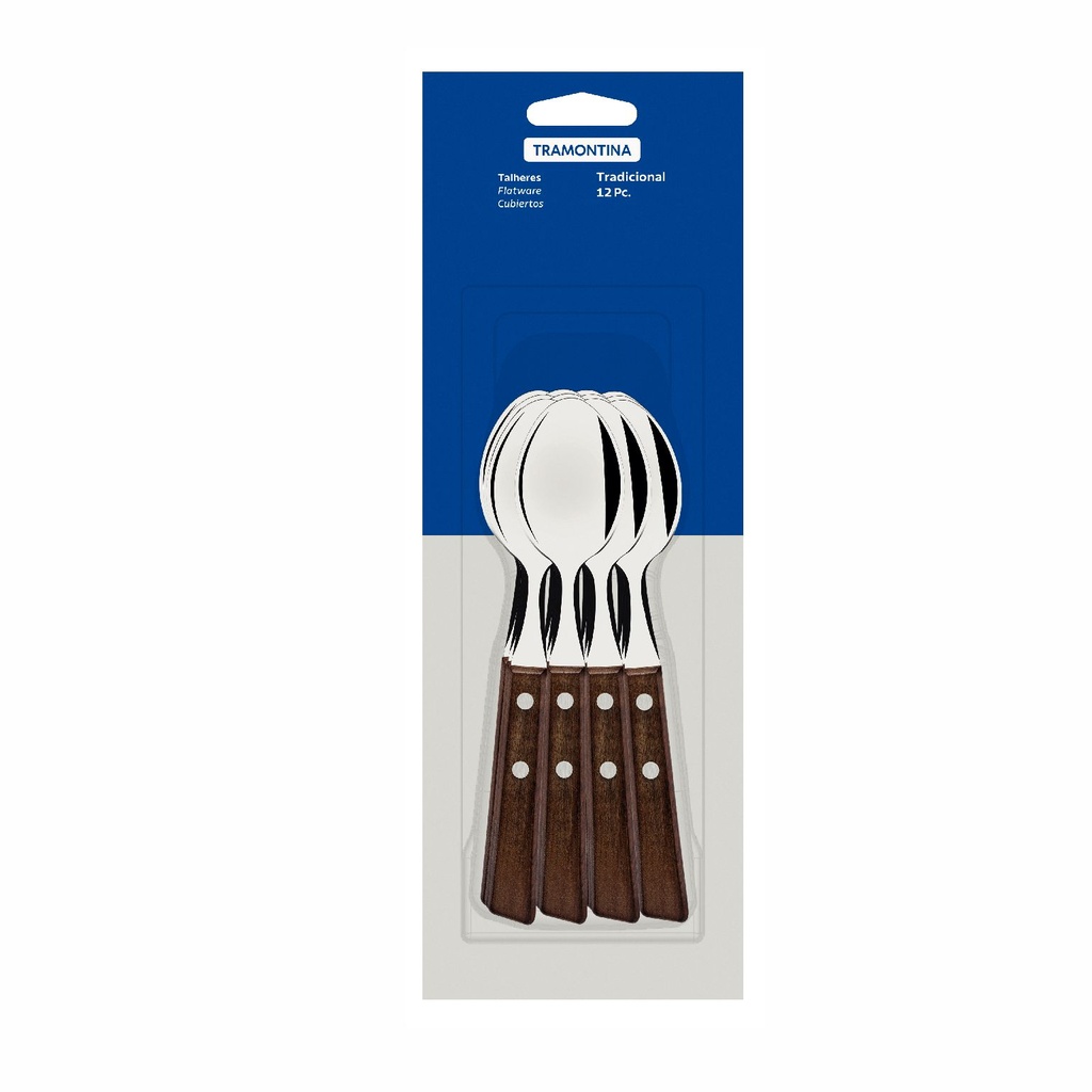 CUCHARA DE TE TRAMONTINA 22207/900 TRADICIONAL 12PZS