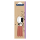 CUCHARA DE TE TRAMONTINA 23367/644 IPANEMA 6PZS SALMON