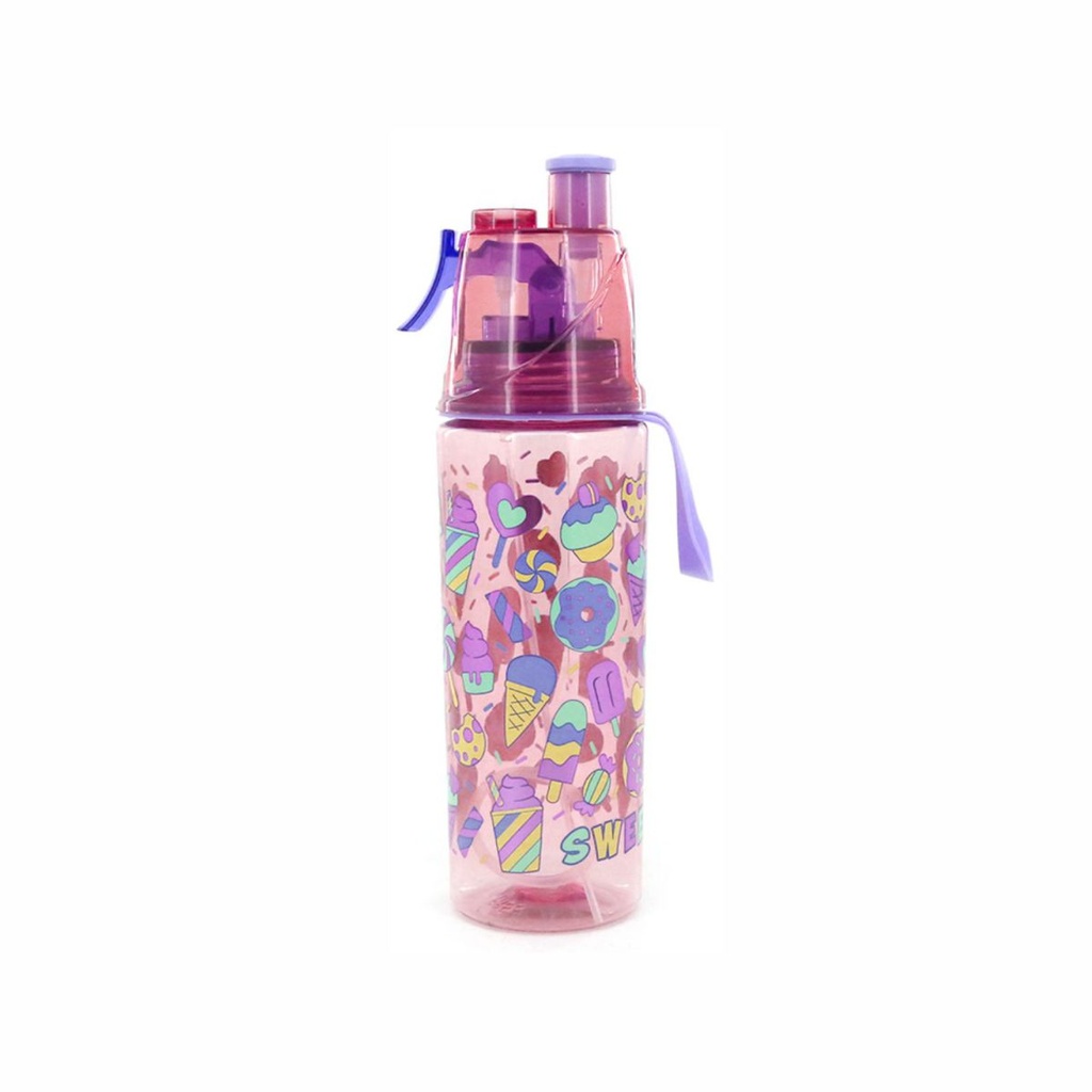 BOTELLA TRENDY 12534 600ML ROSA CON PICO