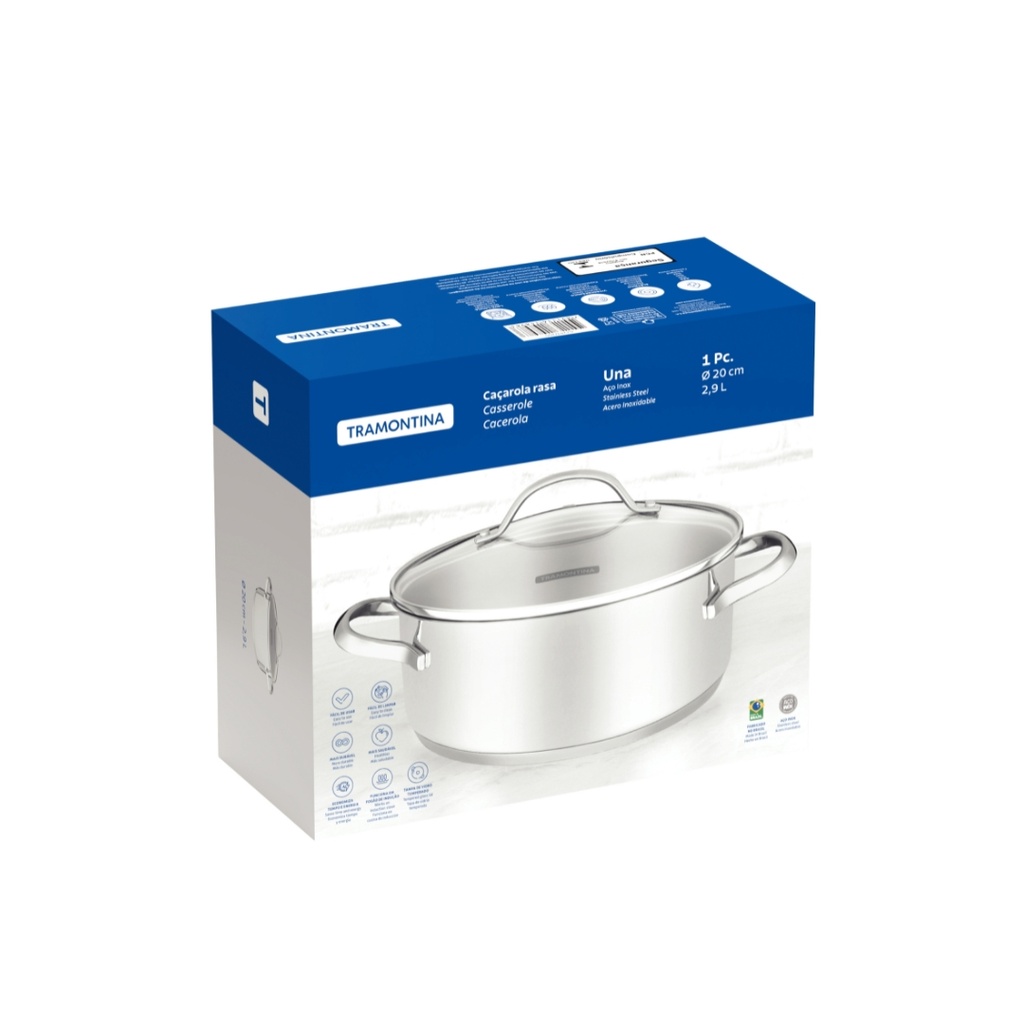 CACEROLA TRAMONTINA 62283/200 UNA 20CM