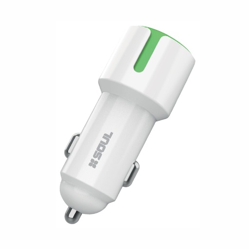 [164-89510] CARGADOR DE AUTO SOUL CAQ-USBDUALL SHARE 2.4A LIGHTNING