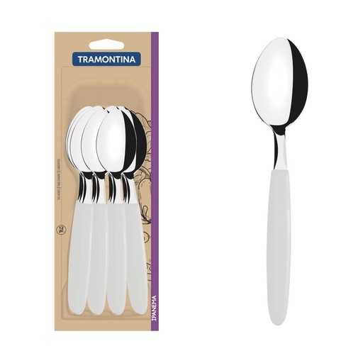 [086-26791] CUCHARA DE MESA TRAMONTINA 23363/980 IPANEMA 12PZS BLANCO
