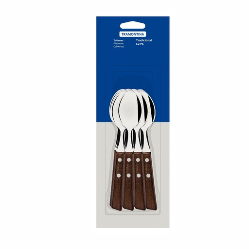 [086-07900] CUCHARA DE TE TRAMONTINA 22207/900 TRADICIONAL 12 PZS